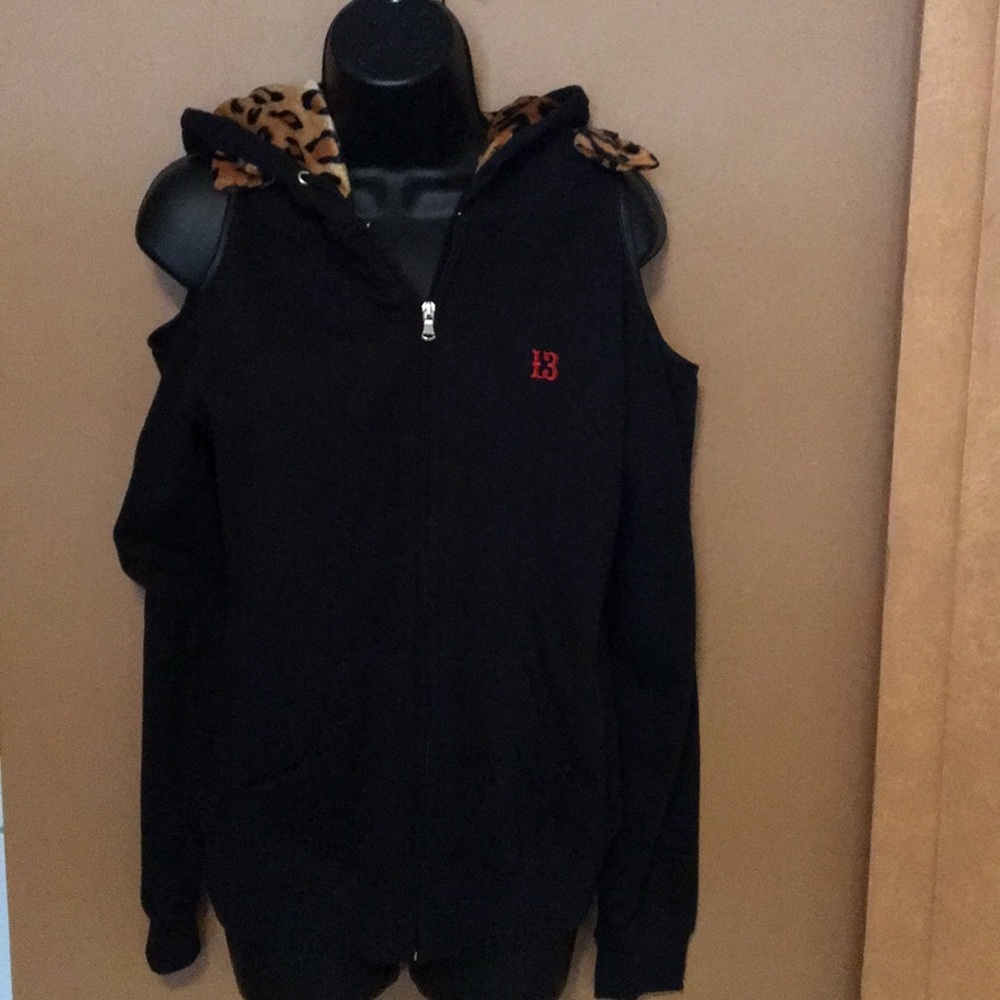 Harley Lucky 13 Cold Shoulder Sweatshirt Sz.Small